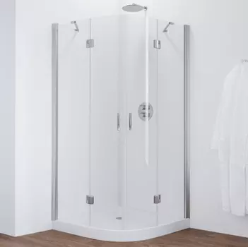 Душевой уголок Vegas Glass AFS 0120 08 01 профиль глянцевый хром, стекло прозрачное