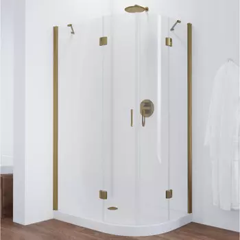 Душевой уголок Vegas Glass AFS-F 110*100 05 01 L профиль бронза, стекло прозрачное