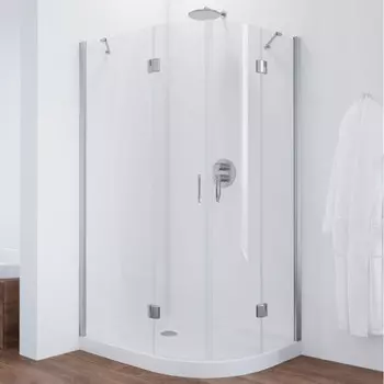 Душевой уголок Vegas Glass AFS-F 120*100 08 01 L профиль глянцевый хром, стекло прозрачное