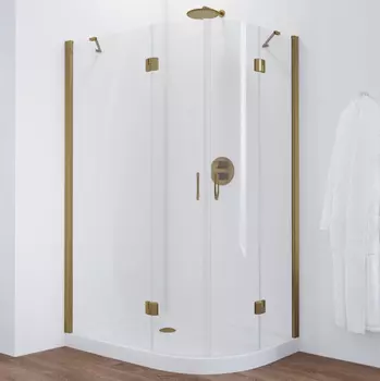 Душевой уголок Vegas Glass AFS-F 120*110 05 01 L профиль бронза, стекло прозрачное