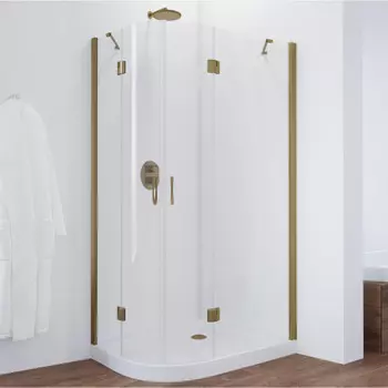 Душевой уголок Vegas Glass AFS-F 120*90 05 01 R профиль бронза, стекло прозрачное