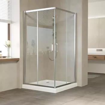 Душевой уголок Vegas Glass ZA 0110 08 01 профиль глянцевый хром, стекло прозрачное