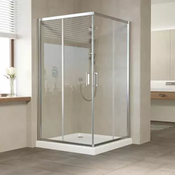 Душевой уголок Vegas Glass ZA 0120 08 01 профиль глянцевый хром, стекло прозрачное