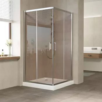 Душевой уголок Vegas Glass ZA 0120 08 05 профиль глянцевый хром, стекло бронза