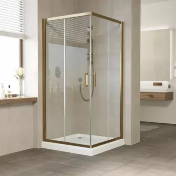Душевой уголок Vegas Glass ZA 120 05 01 профиль бронза, стекло прозрачное