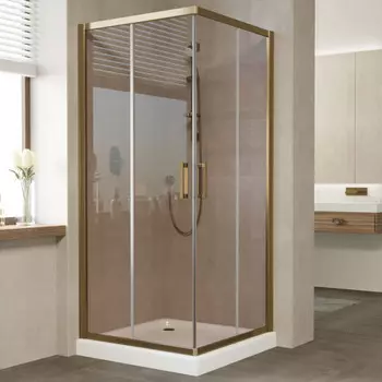 Душевой уголок Vegas Glass ZA 120 05 05 профиль бронза, стекло бронза