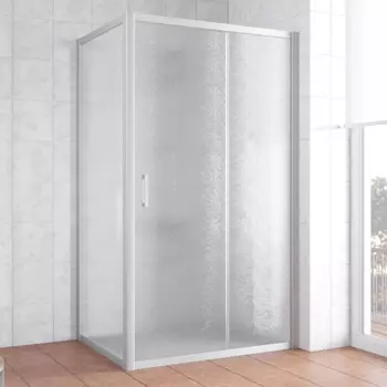 Душевой уголок Vegas Glass ZP+ZPV 110*80 07 02 профиль матовый хром, стекло шиншилла