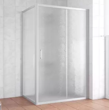 Душевой уголок Vegas Glass ZP+ZPV 140*70 07 02 профиль матовый хром, стекло шиншилла