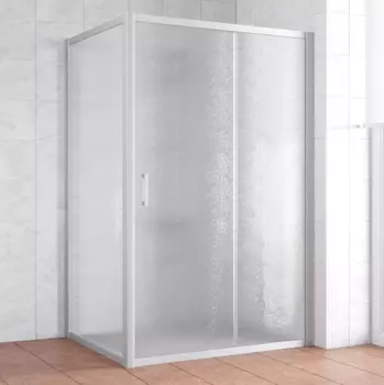 Душевой уголок Vegas Glass ZP+ZPV 140*80 07 02 профиль матовый хром, стекло шиншилла