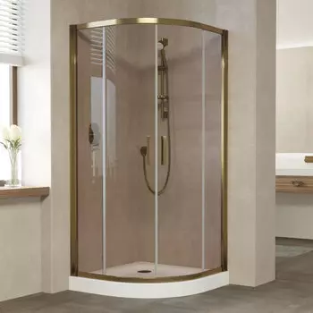 Душевой уголок Vegas Glass ZS 100 05 05 профиль бронза, стекло бронза