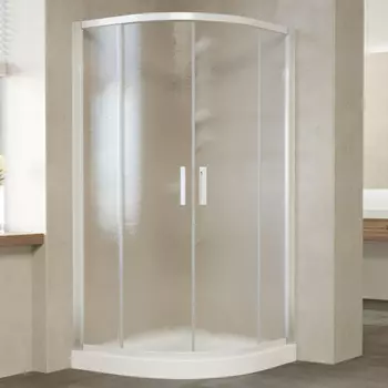 Душевой уголок Vegas Glass ZS 120 01 02 профиль белый, стекло шиншилла