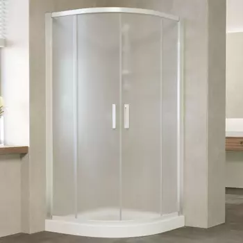 Душевой уголок Vegas Glass ZS 120 01 10 профиль белый, стекло сатин