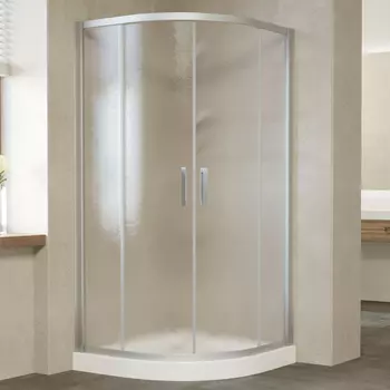 Душевой уголок Vegas Glass ZS 120 07 02 профиль матовый хром, стекло шиншилла