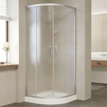 Душевой уголок Vegas Glass ZS 90 07 02 профиль матовый хром, стекло шиншилла