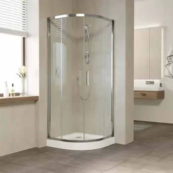 Душевой уголок Vegas Glass ZS-F 100*80 07 01 профиль матовый хром, стекло прозрачное