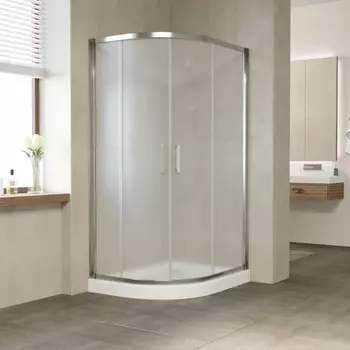 Душевой уголок Vegas Glass ZS-F 110*80 08 10 профиль глянцевый хром, стекло сатин