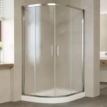 Душевой уголок Vegas Glass ZS-F 120*80 08 02 профиль глянцевый хром, стекло шиншилла