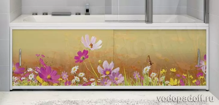 Фотоэкран для ванны Francesca Premium Лето Размер на заказ изготовление 1-2 дня