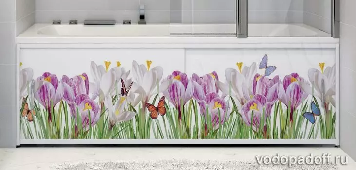 Фотоэкран для ванны Francesca Premium Нежные краски Размер на заказ изготовление 1-2 дня