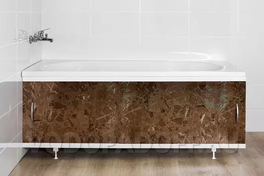 Фотоэкран под ванну 3720 Мрамор терракотовый Классик Размер 148/168