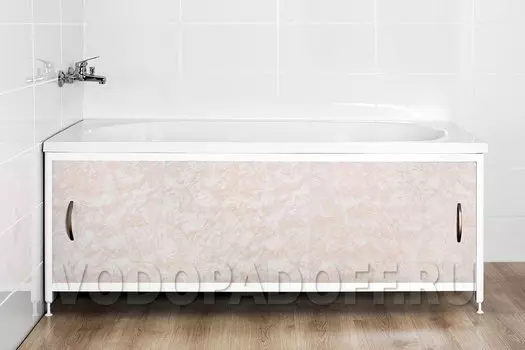 Фотоэкран под ванну 4001 Мрамор хрустальный Премиум Размер 148/168