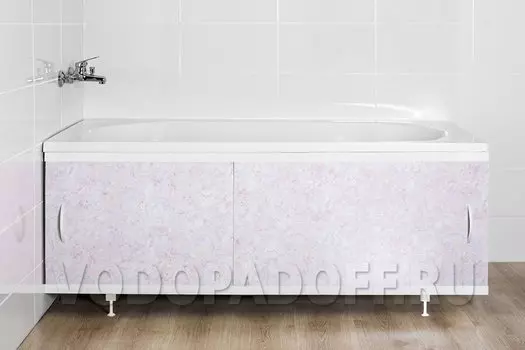 Фотоэкран под ванну 4115 Мрамор лилово-хрустальный Классик Размер 148/168