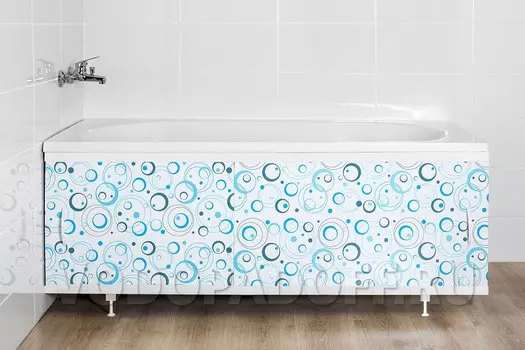 Фотоэкран под ванну 4293 Гало голубой Классик Размер 148/168