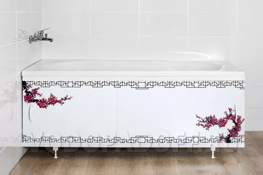 Фотоэкран под ванну 6010 Цвет сакуры Классик Размер 148/168