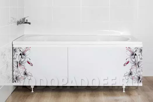 Фотоэкран под ванну 6011 Лилии Классик Размер 148/168