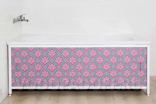 Фотоэкран под ванну 6012 Лилии паттерн Премиум Размер 148/168