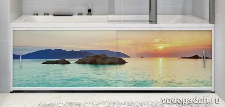 Фотоэкран под ванну Francesca Premium Багамский закат Размер на заказ изготовление 1-2 дня