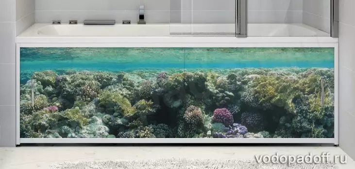 Фотоэкран под ванну Francesca Premium Коралловые рифы Размер на заказ изготовление 1-2 дня