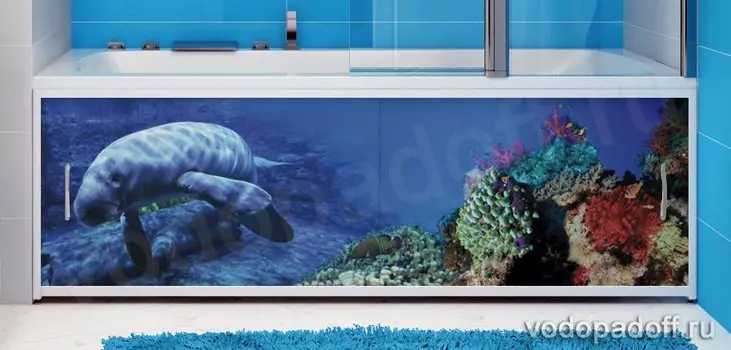 Фотоэкран под ванну Francesca Premium Ламантин Размер на заказ изготовление 1-2 дня