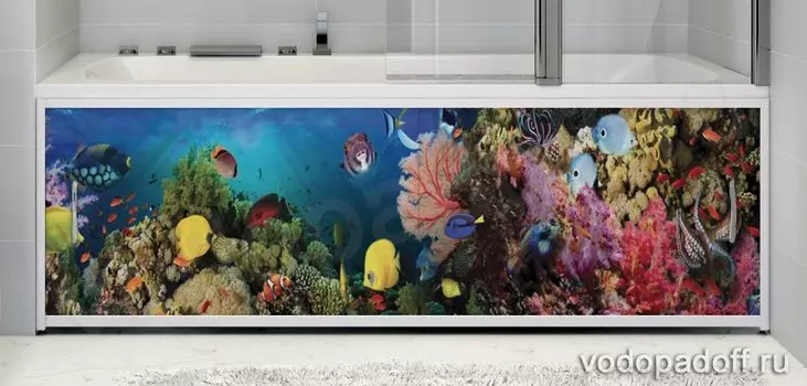 Фотоэкран под ванну Francesca Premium Морские краски Размер на заказ изготовление 1-2 дня