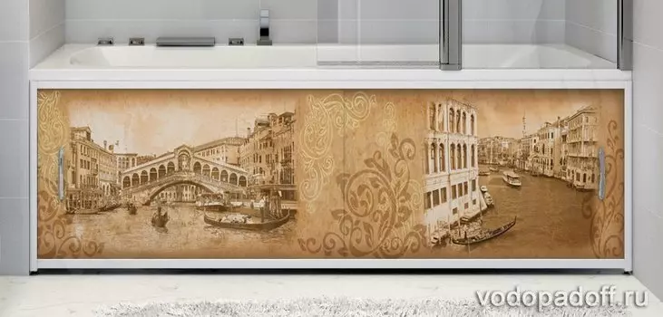 Фотоэкран под ванну Francesca Premium Венеция Размер на заказ изготовление 1-2 дня