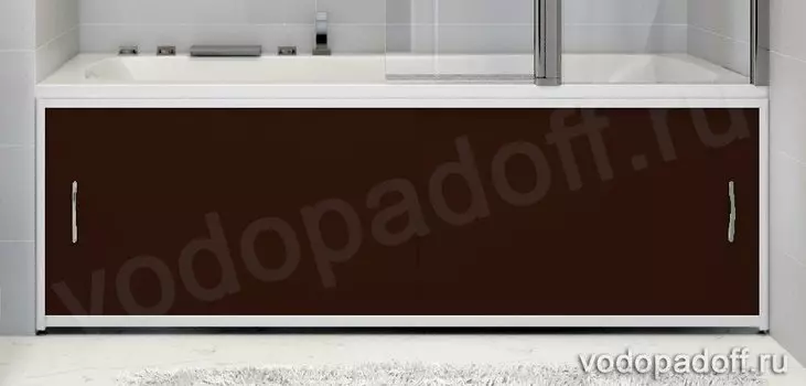 Экран для ванной Francesca Premium темно-коричневый Размер на заказ изготовление 1-2 дня