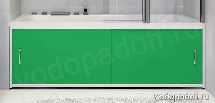 Экран для ванной Francesca Premium темно-зелёный Размер на заказ изготовление 1-2 дня