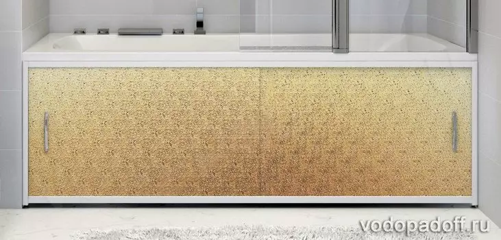 Экран под ванну Francesca Premium Kолотый лед Золото Размер на заказ изготовление 1-2 дня