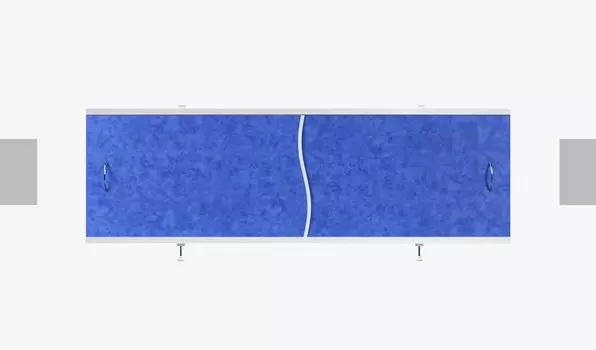 Экран под ванну раздвижной 150 28П синий мрамор