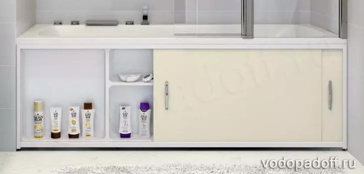 Экран под ванну с полочкой Francesca Premium 1.5/1.7/1.8 кремовый