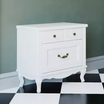 Комод ValenHouse Лиора 65 белый, фурнитура бронза