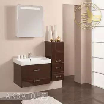 Комплект мебели Акватон Америна 70 темно-коричневая