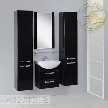 Комплект мебели Акватон Ария 50 М черный глянец