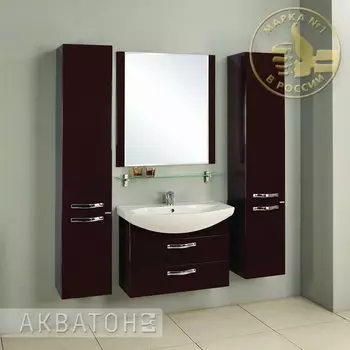 Комплект мебели Акватон Ария 80 М темно-коричневая