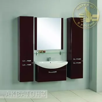 Комплект мебели Акватон Ария 80 темно-коричневая