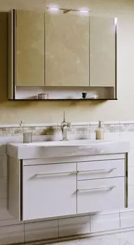 Комплект мебели Alavann Лайра 100 белый кальцит