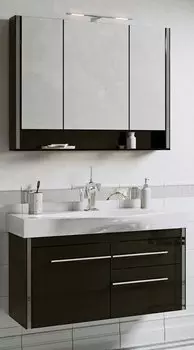 Комплект мебели Alavann Лайра 100 черный фантом