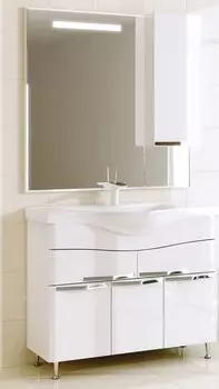 Комплект мебели Alavann Латте 100, белый