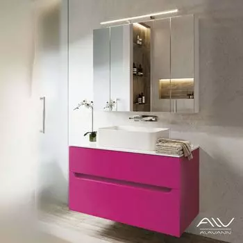Комплект мебели Alavann Stella 100 фуксия столешница МДФ