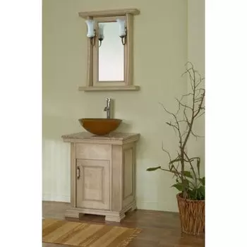 Комплект мебели Аллигатор Классик 60A зеркало в раме, бежевый